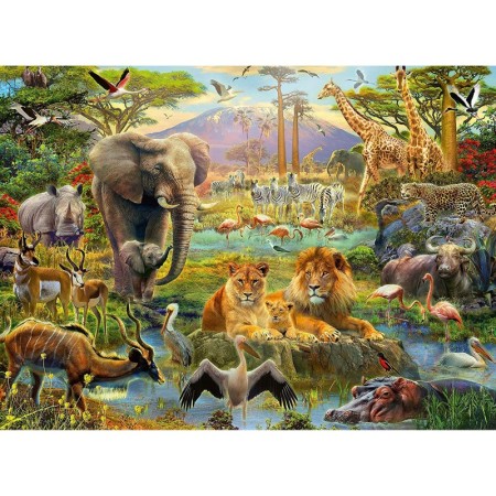 Puzzle Animale Din Savana, 200 Piese Ravensburger - 1